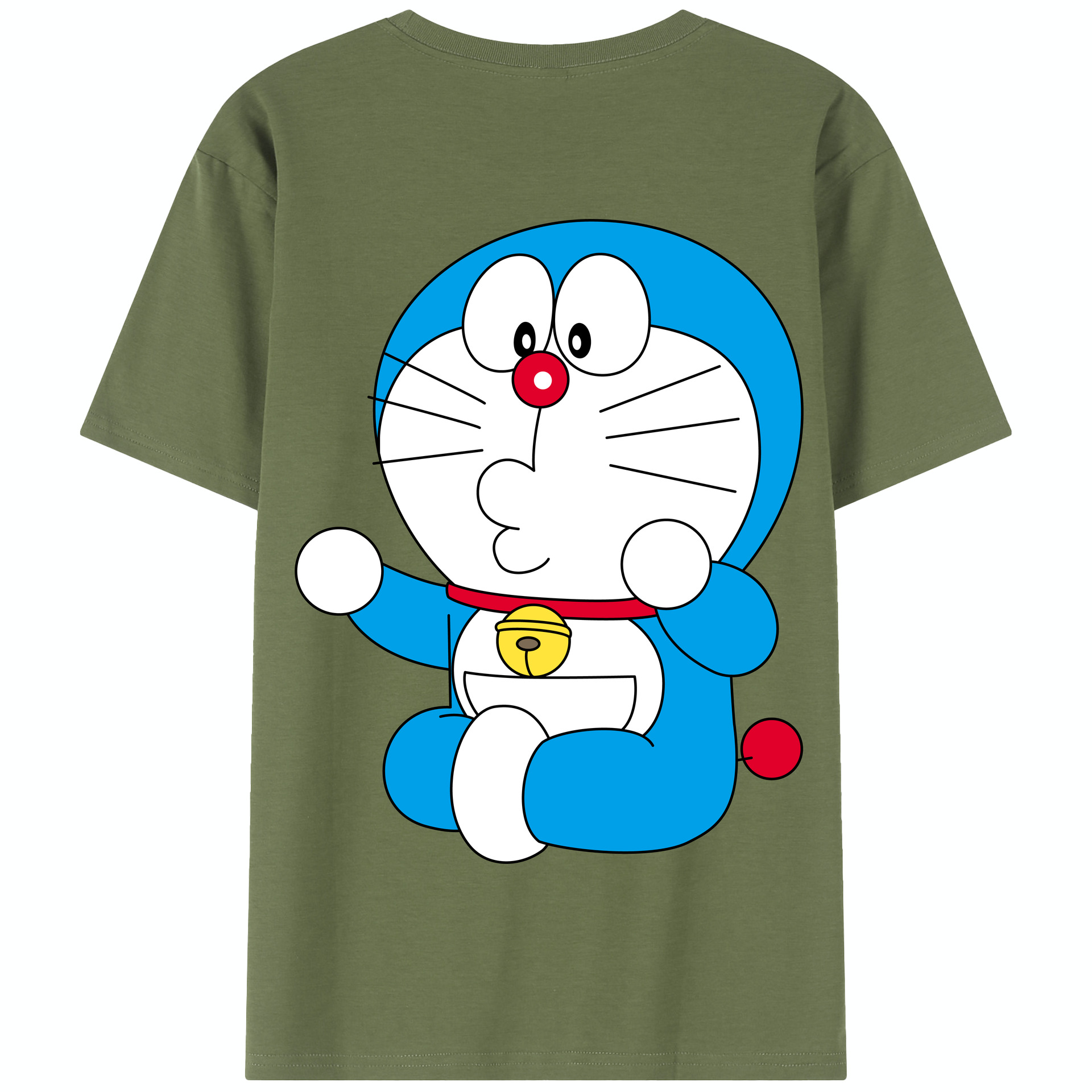 （画像用） ドラえもん Doraemon 綿100％半袖Tシャツ（背面プリント）